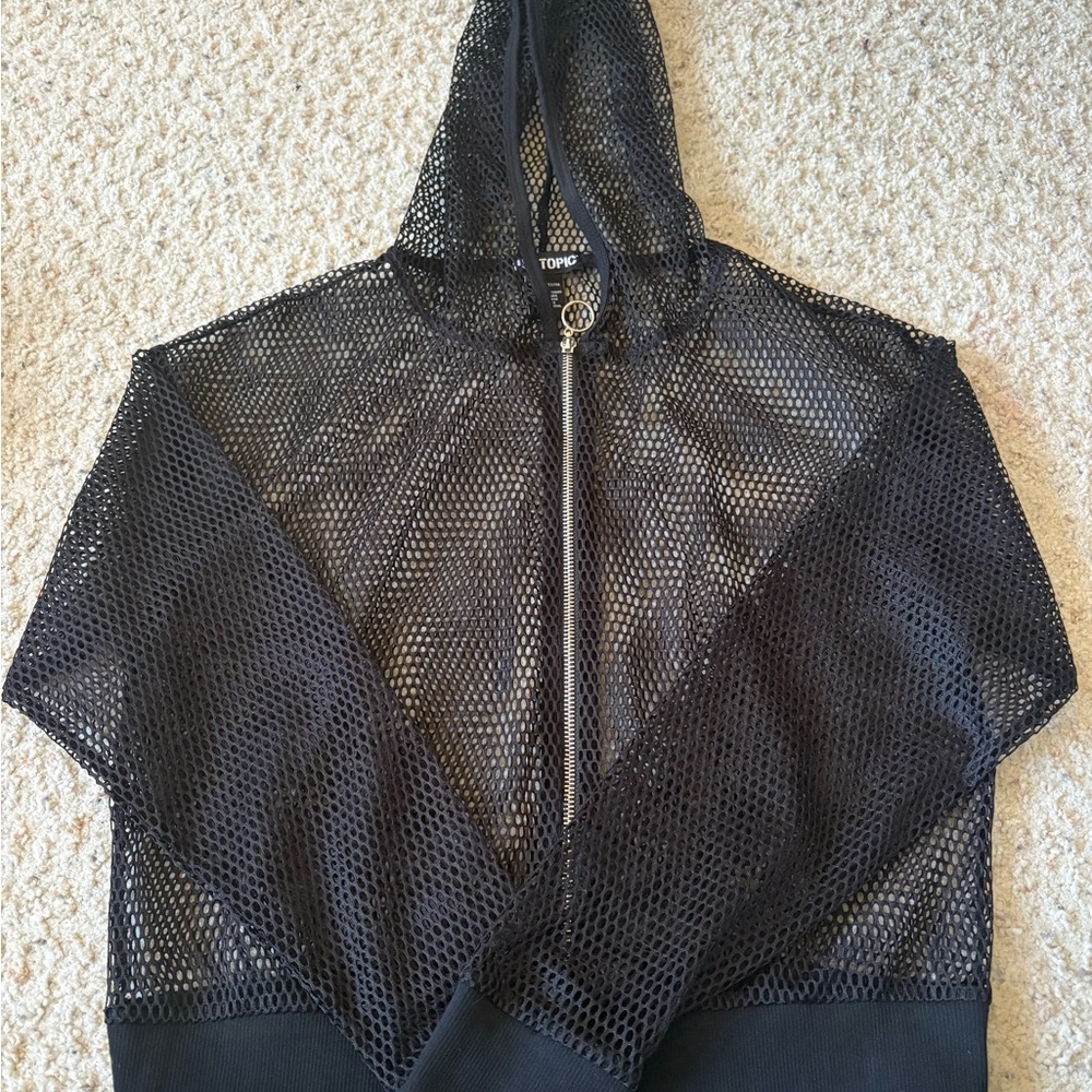 Hot Topic Black Mesh Top